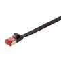 LOGILINK - Patch Cable Flat Cat.6 Shielded (PIMF) SlimLine, Black, 0,5m (CF2023S)