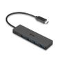 I-TEC USB-C SLIM PASSIVE HUB 4P NO PS WIN AND MAC OS BLACK PERP (C31HUB404)