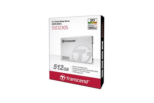 TRANSCEND SSD230S, 512GB, 2.5'', SATA3, 3D, Aluminum case (TS512GSSD230S)