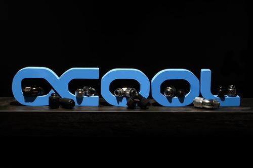 ALPHACOOL HT 16mm HardTube Anschraubtülle G1/4 - gerändelt,  schw (17196)
