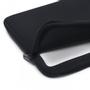 DICOTA Laptop Sleeve PERFECT 16-17, 3tum neoprene svart rymmer dator som är max 415x40x280mm 240g (D31189)