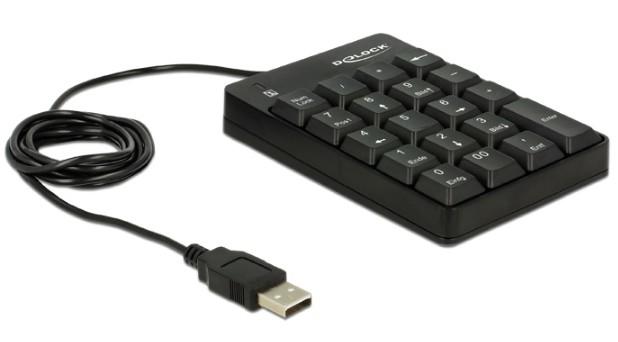 DELOCK USB Key Pad 19 keys black (12481)