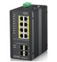 ZYXEL l RGS200-12P - Switch - Managed - 8 x 10/ 100/ 1000 (PoE+) + 4 x SFP - DIN rail mountable,  rack-mountable - PoE+ (240 W) - DC power (RGS200-12P-ZZ0101F)