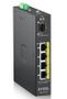 ZYXEL RGS100-12P,  5 Port unmanaged PoE Switch, 120 Watt PoE, DIN Rail, IP30, 12-58V DC (RGS100-5P-ZZ0101F)