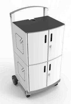 MACLOCKS CARTIPAD 32DEV CHARG CABIN/ CART SILVER EU CPNT (DUO-EU)