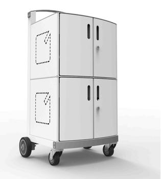 MACLOCKS CARTIPAD 32DEV CHARG CABIN/ CART SILVER EU CPNT (DUO-EU)