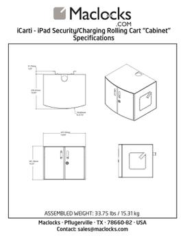 MACLOCKS CARTIPAD 32DEV CHARG CABIN/ CART SILVER EU CPNT (DUO-EU)