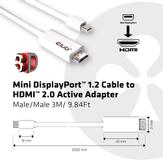 Club 3D CAC-1173 - video adapter - DisplayPort / HDMI - 3 m (CAC-1173)