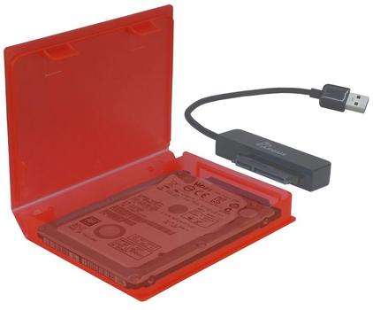 INTER-TECH HDD Schutzbox Inter-Tech 2,5"" Kunststoff rot (88885390)