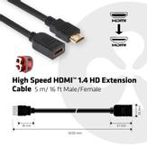 Club 3D HDMI-forlengelseskabel - 5 m (CAC-1320)