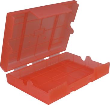 INTER-TECH HDD Schutzbox Inter-Tech 1x3, 5""/ 4x2, 5"" Kunststoff rot (88885393)