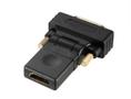 AKASA Angled DVI Male to HDMI Femaleadapter with gold plated contacts (AK-CBHD16-BK)