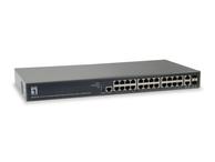 LEVELONE 26-Port L3 Lite Mgd PoE Switch F-FEEDS2 (GEP-2681)
