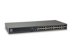 LEVELONE 26P SWITCH L3 LITE MANAGED GB POE 24 POE OUTS 370W  IN CPNT