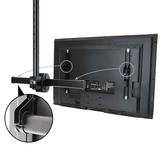 StarTech Ceiling TV Mount - 1.8' to 3' Short Pole - Full Motion - Supports Displays 32" to 75" - For VESA Mount Compatible TVs (FPCEILPTBSP) brakett - for flatpanel - svart (FPCEILPTBSP)