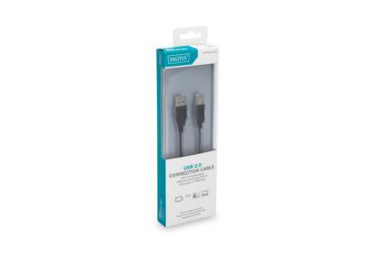 DIGITUS USB 2.0 CABLE M/M 1.8M USB 2.0 COMP UL BL (DB-300102-018-S)