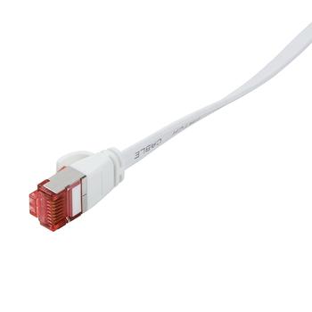 LOGILINK - Patch Cable Flat Cat.6 Shielded (PIMF) SlimLine, white, 2m (CF2051S)