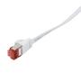 LOGILINK - Patch Cable Flat Cat.6 Shielded (PIMF) SlimLine, white, 2m (CF2051S)