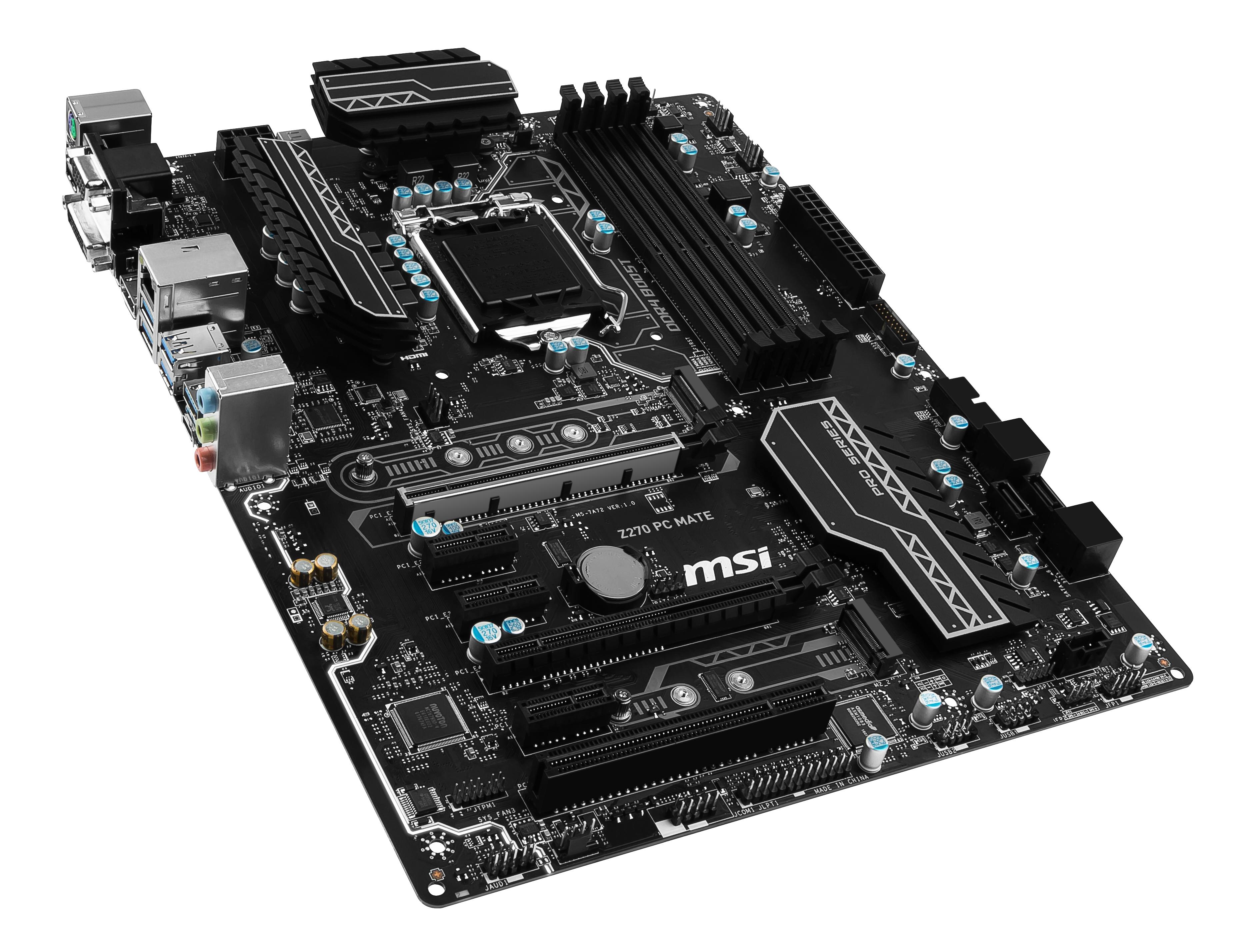 Хорошие материнские платы с процессором. Материнская плата MSI z270. MSI b250 PC Mate.
