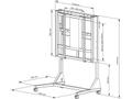 MULTIBRACKETS M Motorized Floorstand 80 kg White HD (7350073731138)