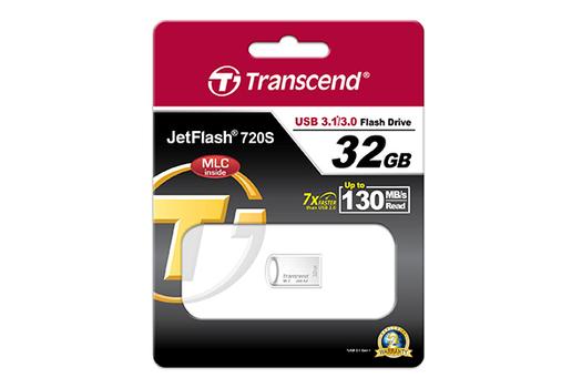 TRANSCEND 32GB JETFLASH 720 SILVER . EXT (TS32GJF720S)
