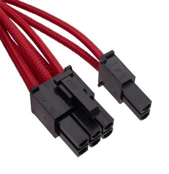 CORSAIR Professional Individually Sleeved PCIe cable Type 4 Generation 3 2PACK, RED (CP-8920174)