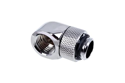 ALPHACOOL Eiszapfen 90° L-angle adapter short 1/4", chrome-plated - 17249 (17249)