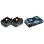 MAKITA 197629-2 Batteripakke 2 x BL1850B + DC18RD