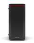 PHANTEKS Eclipse P400S Glass Silent Tempered Glass Panel, ATX, m-ATX, m-ITX, Black/Red (PH-EC416PSTG_BR)