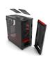 PHANTEKS Eclipse P400S Glass Silent Tempered Glass Panel, ATX, m-ATX, m-ITX, Black/Red (PH-EC416PSTG_BR)