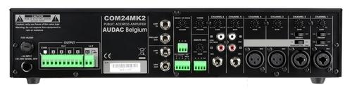 AUDAC Mikseforsterker COM24 MK2 5 Soner Chime 240W 100V Mic Prioritet (COM24MK2)