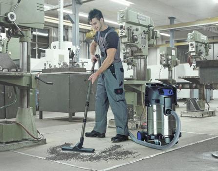 NILFISK ATTIX 40-21 PC, 37 L, 1500 W, Sort, Sølv, Tør&våd, Polyethylenterephthalatfolie (PET), 61,6 l/s (302003415)