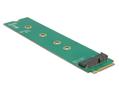 DELOCK Adapter M.2 Key M male > M.2 Key E slot (65831)