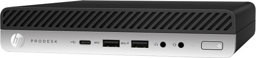 HP ProDesk 600 G5 - Mini-desktop - Core i7 9700T / 2 GHz - RAM 8 GB - SSD 256 GB - NVMe, TLC - UHD Graphics 630 - GigE - WLAN: 802.11a/ b/ g/ n/ ac,  Bluetooth 5.0 - Win 10 Pro 64-bitars - skärm: ingen (7QN58EA#UUW)