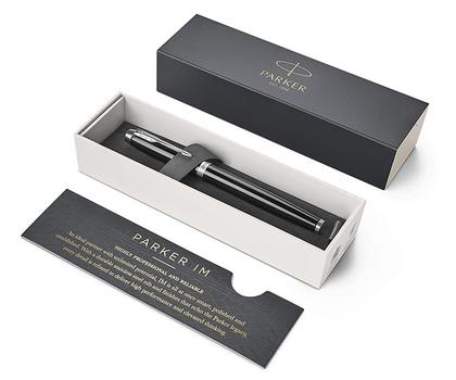 PARKER IM Fountain Pen Black Barrel Blue Ink Gift Box - 1931651 (1931651)