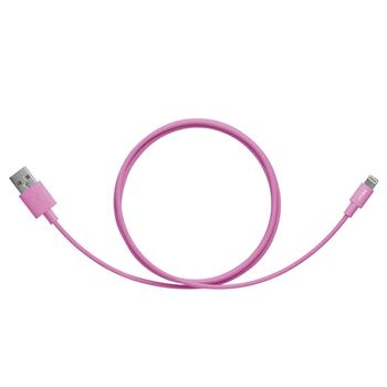 PNY LIGHTNING CHARGE AND SYNC CABLE USB 120CM PINK FOR APPLE CABL (C-UA-LN-P01-04)