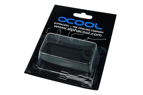 ALPHACOOL HF double nipple 1/4", black (17037) (17037)