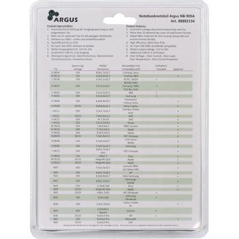 INTER-TECH ARGUS NB-90SA 90W UNIVERSAL NOTEBOOK POWER SUPPLY CPNT (88882156)