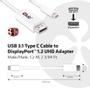 CLUB 3D USB 3.1 C to DP 1.2 UHD Male/ Male,  1.2 M (CAC-1517)