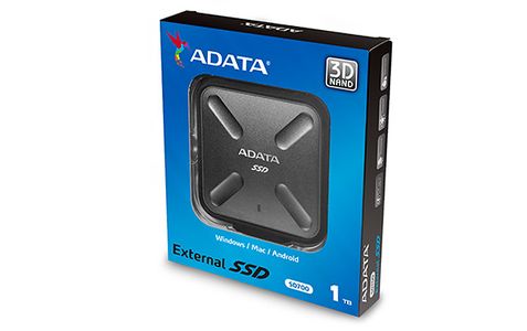 A-DATA ADATA SD700 Ext SSD 1TB USB 3.1 Black (ASD700-1TU31-CBK)
