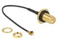 DELOCK Antenna Cable RP-SMA Jack Bulkhead > MHF / U.FL-LP-068 Compatib (89584)