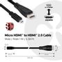 CLUB 3D CLUB3D MICRO HDMI TO HDMI 2.0 CABLE 1M (CAC-1351)