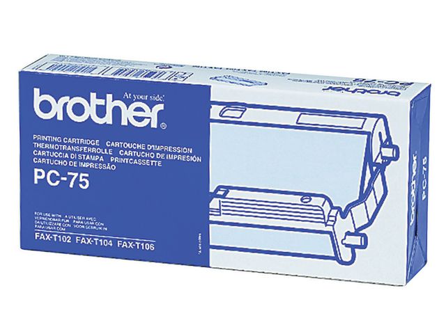 Perpetrator Inspect Lyricist BROTHER Thermal Transfer Ribbon 144 pages with Cartridge Holder - PC75 |  Valtti
