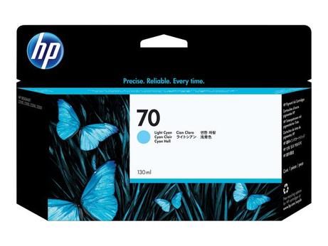 HP 70 - lys cyan - original - DesignJet - blekkpatron (C9390A)