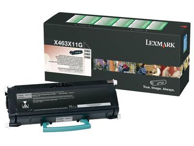 LEXMARK Black Return Program Print Cartridge Extra High Yield (X463X11G)