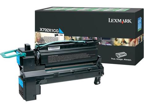 LEXMARK Toner/ cyan 20000sh f X792 RP (X792X1CG)
