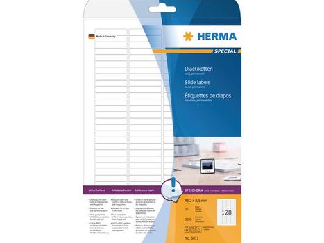 HERMA Label 43,2x8,5 white Herma (25sh) (5071)