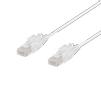 DELTACO U/UTP Cat6A patch cable, 0.5m, 500MHz, lockable, white