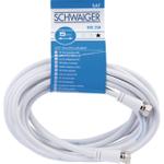 SCHWAIGER Sat Empfängerkabel 75 dB 5,0m Weiß (KVC250052)