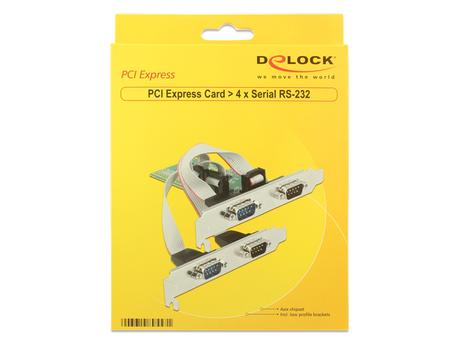 DELOCK PCI Express Card > 4 x Serial RS-232 (89557)